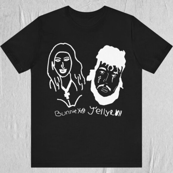 Shannon K Tops - Bunnie Xo And Jelly Roll Graphic T-Shirt Music Duo Fan Gift Casual Streetwear T